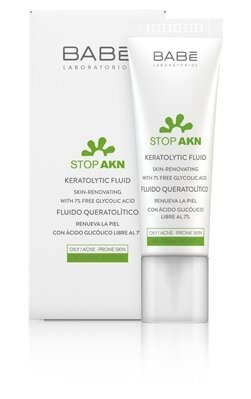 Флюїд для обличчя Babe Laboratorios Stop Akn кератолітичний з гліколевою кислотою для проблемної шкіри, 30 мл