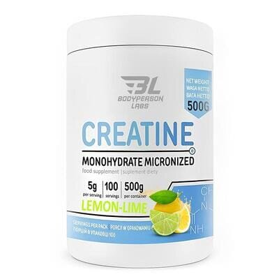 Креатин моногідрат Bodyperson Labs Creatine monohydrate лимон лайм, 500 г