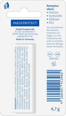 Догляд для губ Paediprotect дитячий SPF15, 4,7 г
