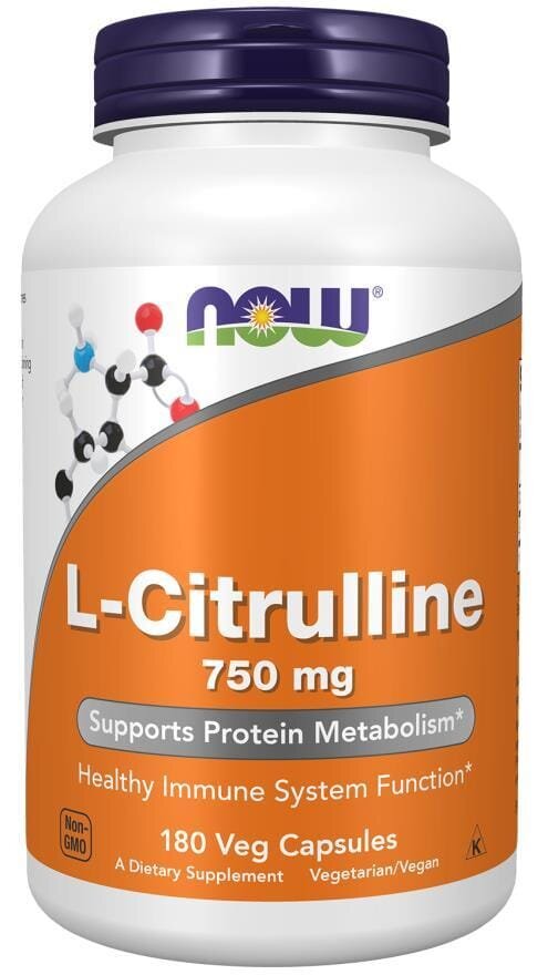 L-цитрулін NOW L-Citrulline 750 мг вег. капсули №180