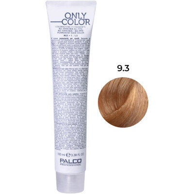 Крем-фарба для волосся Palco Professional Only Color безаміачна № 9.3 блонд натуральний золото, 100 мл