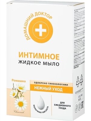 Мило рідке Домашній Доктор Ніжний догляд, для інтимної гігієни, 200 мл