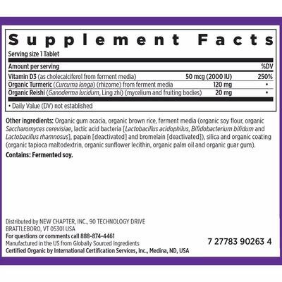 Вітамін D3 New Chapter Fermented Vitamin D3, 30 таблеток