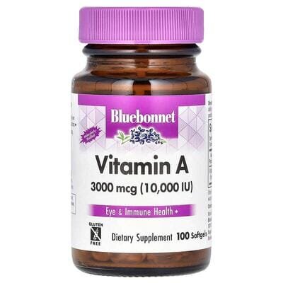 Вітамін A 3000 мкг Bluebonnet Nutrition, 100 капсул