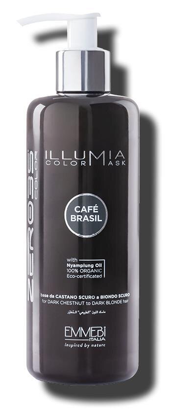 Маска для волосся Emmebi Italia Illumia Color Mask Cafe Brasil сяюча тонуюча Бразильська кава, 300 мл