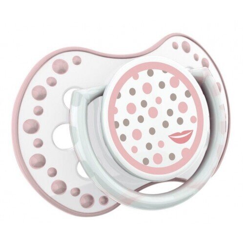Пустушка силіконова Lovi Retro baby динамічна, 22/804girl, 3-6 місяців, 2 шт