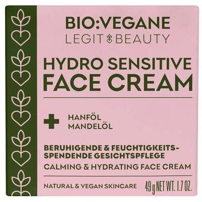 Крем для обличчя Bio:Vegane заспокійливий для чутливої шкіри, 50 мл