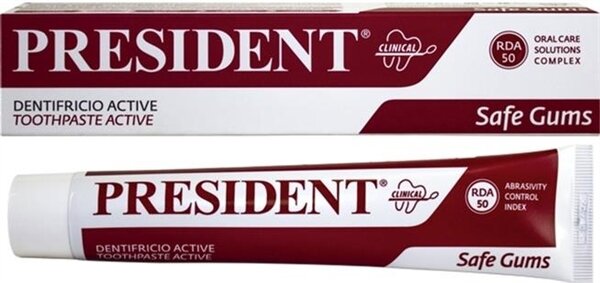 Зубна паста President Clinical Active Safe Gums активний захист ясен, 75 мл