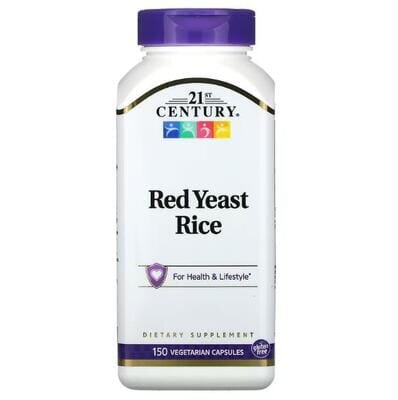Червоний дріжджовий рис 21st Century Red Yeast Rice, 150 вегетаріанських капсул