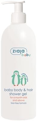 Гель для тіла і волосся Ziaja Baby гіпоалергенний очищаючий, 400 мл