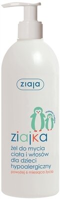 Гель для тіла і волосся Ziaja Baby гіпоалергенний очищаючий, 400 мл