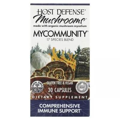 Грибний комплекс Fungi Perfecti Mushrooms Comprehensive Immune Support, 30 капсул