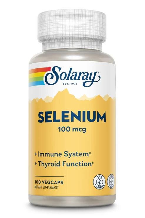 Селен Solaray Selenium 100, 100 веганських капсул