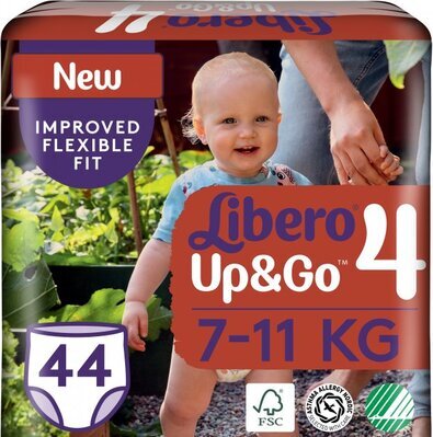 Підгузки-трусики Libero Up&Go розмір 4, 7-11 кг, 44 шт