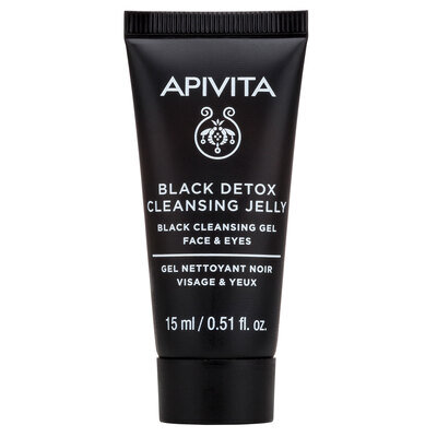 Гель очищуючий Apivita Black Detox Cleansing Jelly Чорний, 15 мл
