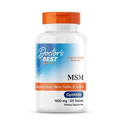 Метилсульфонілметан Doctor's Best MSM with OptiMSM 1500 мг, 120 таблеток
