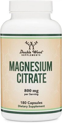Магній Цитрат Double Wood Magnesium Citrate 800 mg, 180 капсул