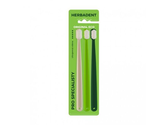 Зубна щітка Herbadent ULTRASOFT ультра м’яка, 3 штуки