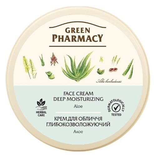 Крем для обличчя Green Pharmacy Алое глибокозволожуючий, 200 мл