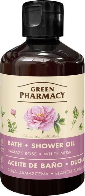 Олія для ванни та душу Green Pharmacy Дамаська троянда та білий мускус 250 мл