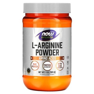 L-аргінін NOW Sports L-Arginine порошок, 454 г