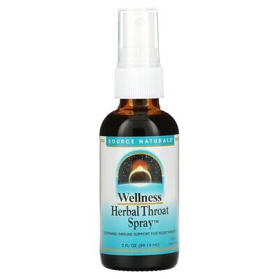 Спрей для горла заспокійливий Source Naturals Wellness Herbal Throat Spray, 59,14 мл