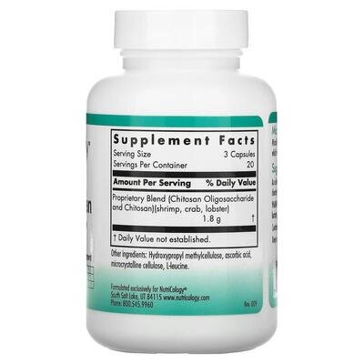 Мікрохітозан Nutricology MicroChitosan для схуднення, 60 капсул