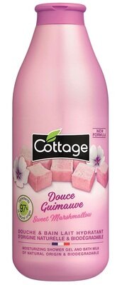 Гель для ванни та душу Cottage Moisturizing Shower Gel And Bath Milk зволожуючий Солодкий зефір, 750 мл