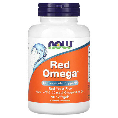 Червона Омега NOW Red Omega Fish Oil м'які капсули №90