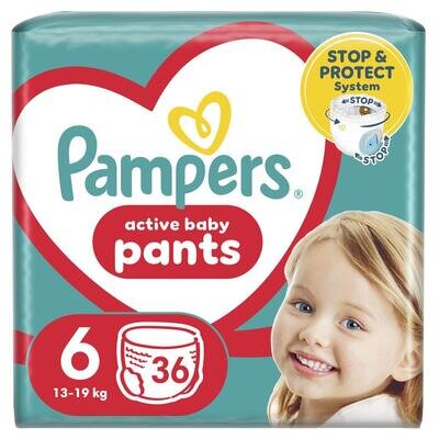 Підгузки-трусики Pampers Pants дитячі розмір 6, 14-19 кг, 36 шт