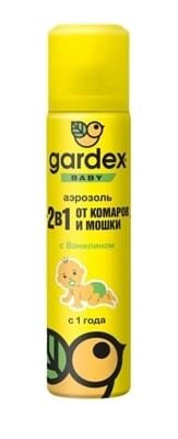 Аерозоль від комарів і мошки Gardex Baby дитячий, 80 мл