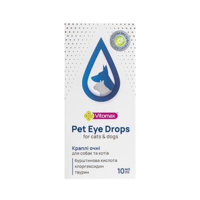 Краплі очні Vitomax для котів та собак, 10 мл