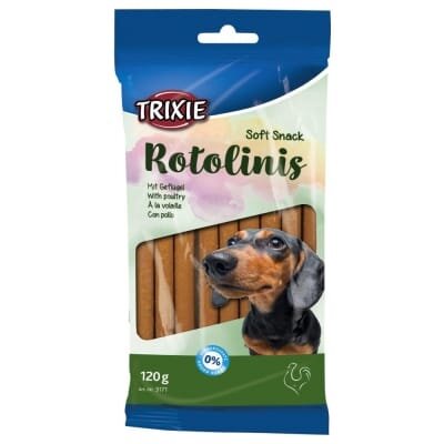 Ласощі для собак Trixie 3171 Rotolinis з м'ясом свійської птиці, 120 г/12 см (12шт/уп)