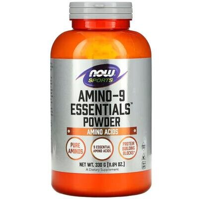 Комплекс амінокислот NOW Sports Amino-9 Essentials порошок, 330 г