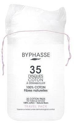 Диски ватні Byphasse для зняття макіяжу, travel pack, 35 шт