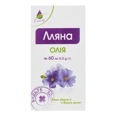 Льону олія капсули по 0,3 г №60