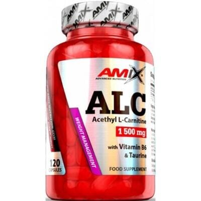 Жироспалювач Amix Nutrition ALC з вітаміном В6 і таурином, 120 капсул