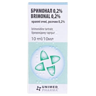 Бримонал 0,2% краплі оч., р-н 0.2 % по 10 мл у флак.-крап.
