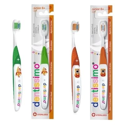 Зубна щітка Dentissimo Junior, м'яка, від 6 років, 1 штука
