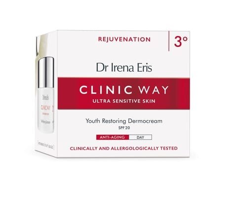 Крем для обличчя Dr. Irena Eris Clinic Way Відновлення молодості денний SPF20 - 3°, 50 мл