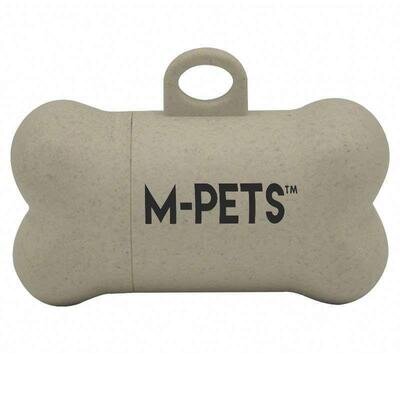 Диспенсер M-Pets Poo Bamboo Waste Bag з бамбуку з органічними мішками для відходів життєдіяльності тварин