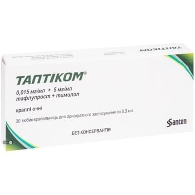 Таптіком краплі оч. по 0.3 мл №30 (10х3) у тюб.-крап.