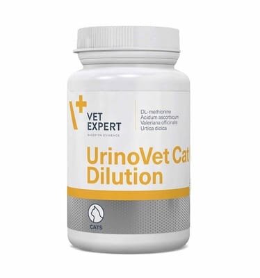 УриноВет Кет Ділюшн VetExpert UrinoVet Cat Dilution при сечокам'яній хворобі струвітного типу у котів, 45 капсул