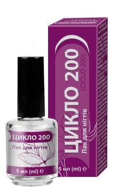 Цикло 200 лак для нігтів по 5 г у флак.