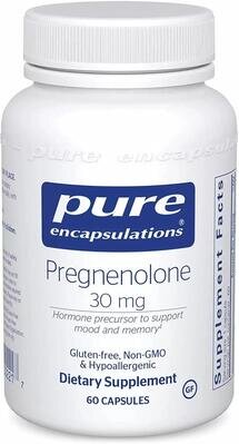 Прегненолон Pure Encapsulations Pregnenolone 30 мг, 60 капсул