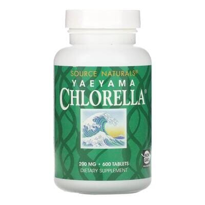 Хлорела Source Naturals Yaeyama Chlorella 200 мг, 600 таблеток