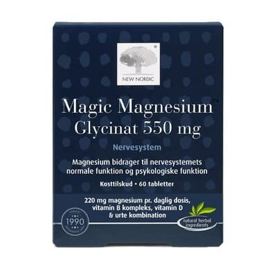 Магнію гліцинат New Nordic Magic Magnesium Glycinat таблетки по 550 мг №60