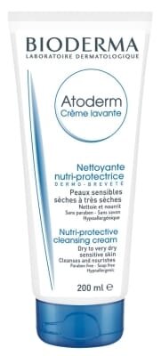 Крем Bioderma Atoderm очищуючий, для сухої шкіри обличчя та тіла, 200 мл