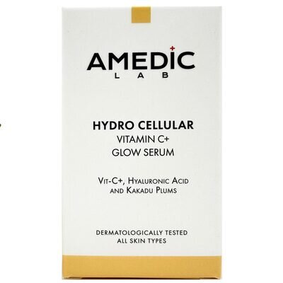 Сироватка для обличчя Amedic Hydro Cellular VItamin С + Glow Serum для сяяння шкіри з вітаміном С та екстрактом сливи какаду, 30 мл