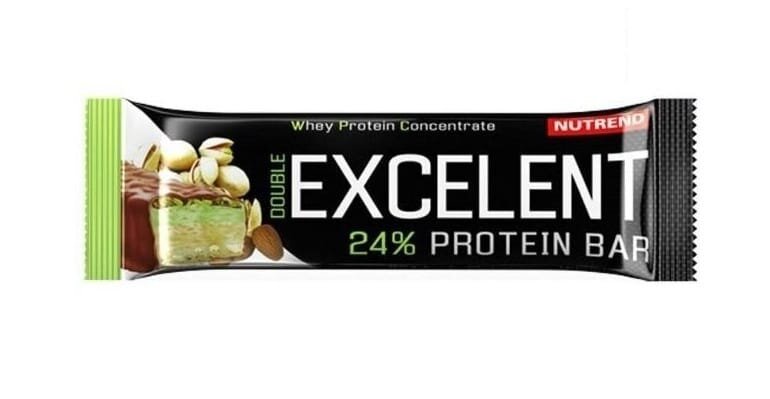Батончик протеїновий Nutrend Excelent Protein bar Double мигдаль + фісташка з фісташками, 85 г